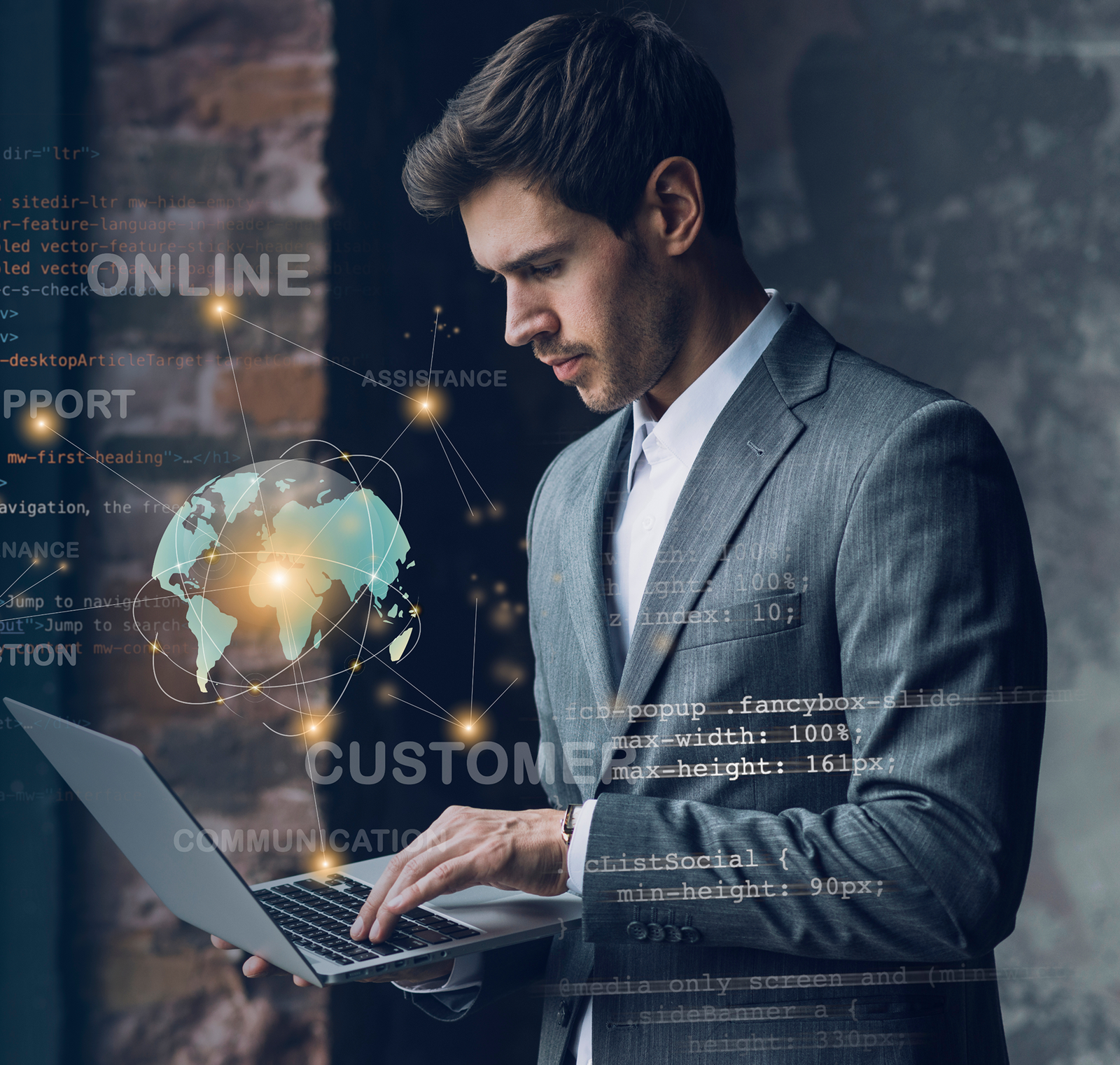 Professional using learning technology